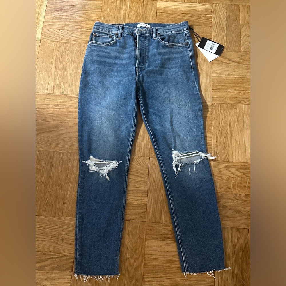 *NWT* Redone 90s high rise ankle crop jeans